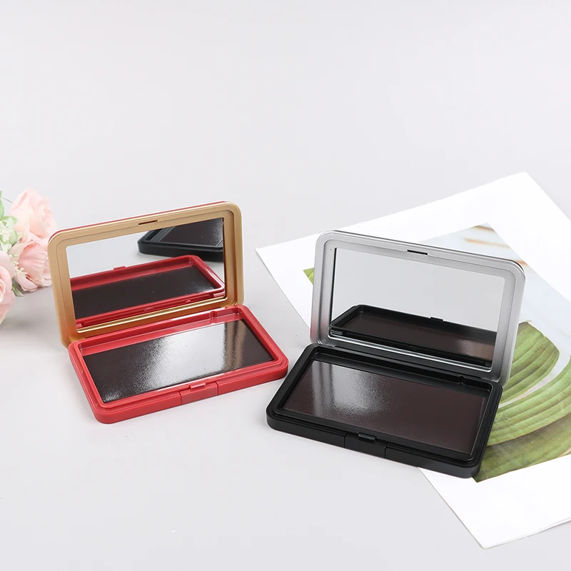 Lấp Lánh Trang Điểm Đựng Hộp Gương 1 Cái Mờ Đen Trống Từ Mỹ Phẩm Bảng Phấn Mắt Blusher Tự Làm Hộp Đựng Đồ Trang Điểm
