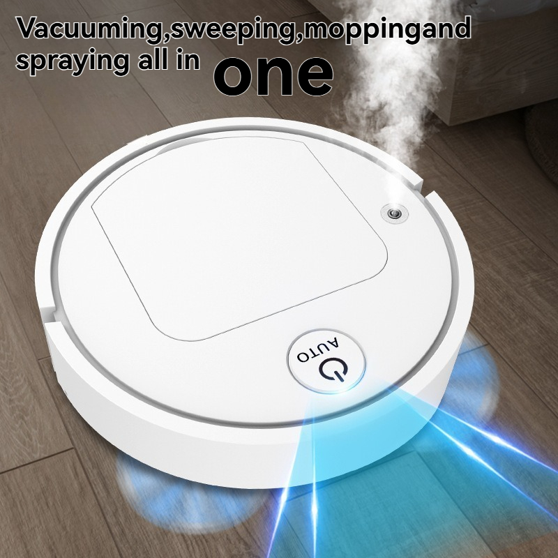 Vier-in-eins-Luftreinigungsspray für Schreibtischschubladen, Befeuchtung, intelligente kleine Haushaltsgeräte, Staubsauger, Kehrroboter
