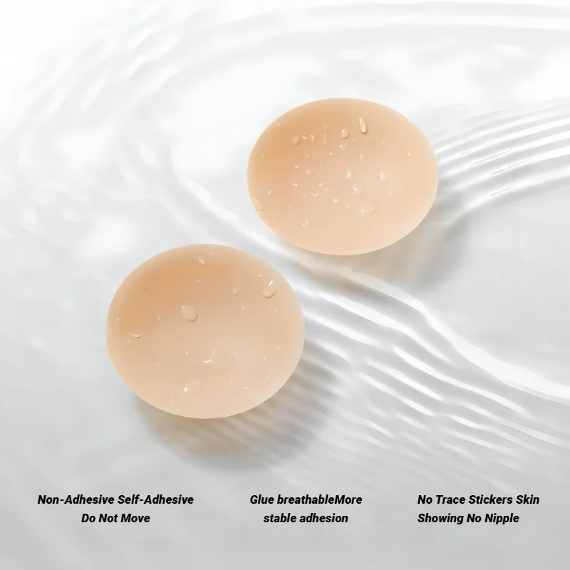 Pétalas de mama reutilizáveis capa de mamilo pétala invisível adesivo sem alças sem costas vara no sutiã remendo de silicone pastéis sem costura