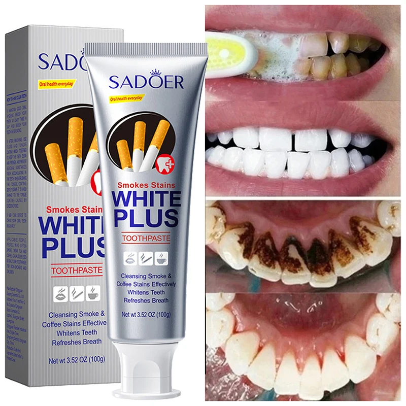 Tanden Whitening Tandpasta Snel Verwijderen Rook Koffie Thee Vlekken Reinigen Mondhygiëne Plaque Frisse Adem Bleken Tandheelkundige Gereedschappen