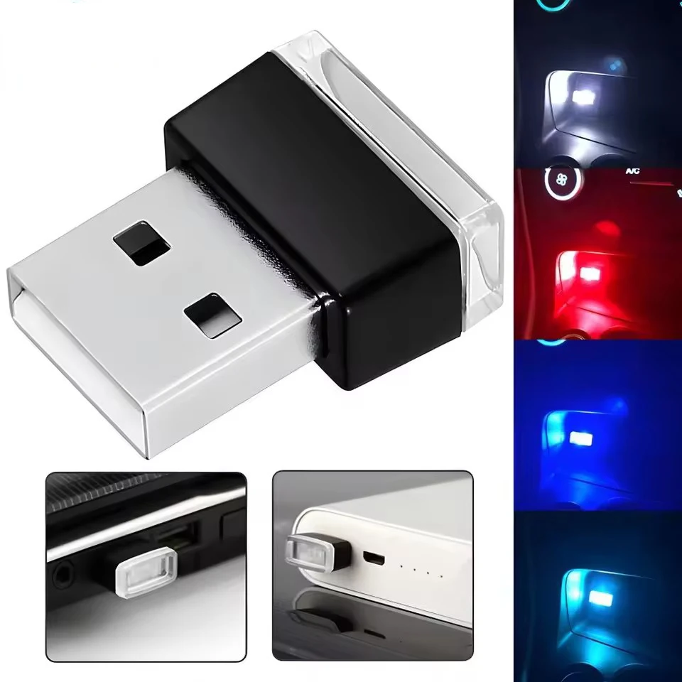 Мини USB-светильник для моделирования комнаты, автомобильная лампа для номерного знака, неоновый интерьер, авто украшение для комнаты, приветственный ночной фонарик