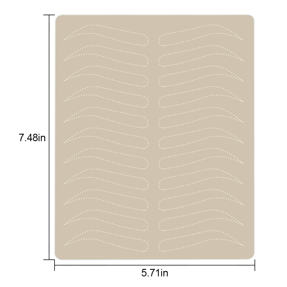 Práctica de cejas tatuaje piel Microblading maquillaje permanente tatuaje piel entrenamiento profesional piel falsa tatuaje accesorios suministro