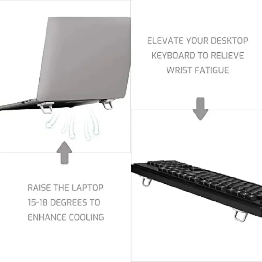 Przenośny podstawka pod laptopa z regulacją wysokości, radiator, mini składana podstawka, składana baza ze stopu aluminium, podwyższająca podstawka pod notebooka na biurko.