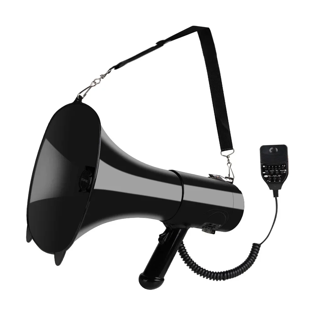 Flood Control and Disaster Relief 50w High Power Handheld Loudspeaker Recording Alarm Multi-function  Megaphone Speaker