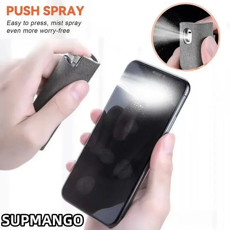 2in1 Mikrofaser Bildschirm Reiniger Sprühflasche Set Handy Ipad Computer Mikrofasertuch Wischen iPhone Reinigung Gläser Tücher