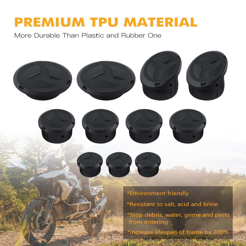 11 Uds para BMW R1200GS LC R1250GS R 1200 GS LC Adventure R 1250 GS Adventure 2014-2024 2023 tapas de cubierta de orificio de marco de motocicleta enchufe