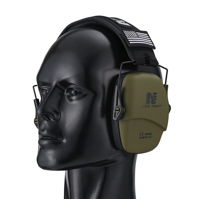 Tapones para los oídos antiruido, protectores auditivos plegables tácticos para caza, Protector auditivo, protección auditiva insonorizada para disparar