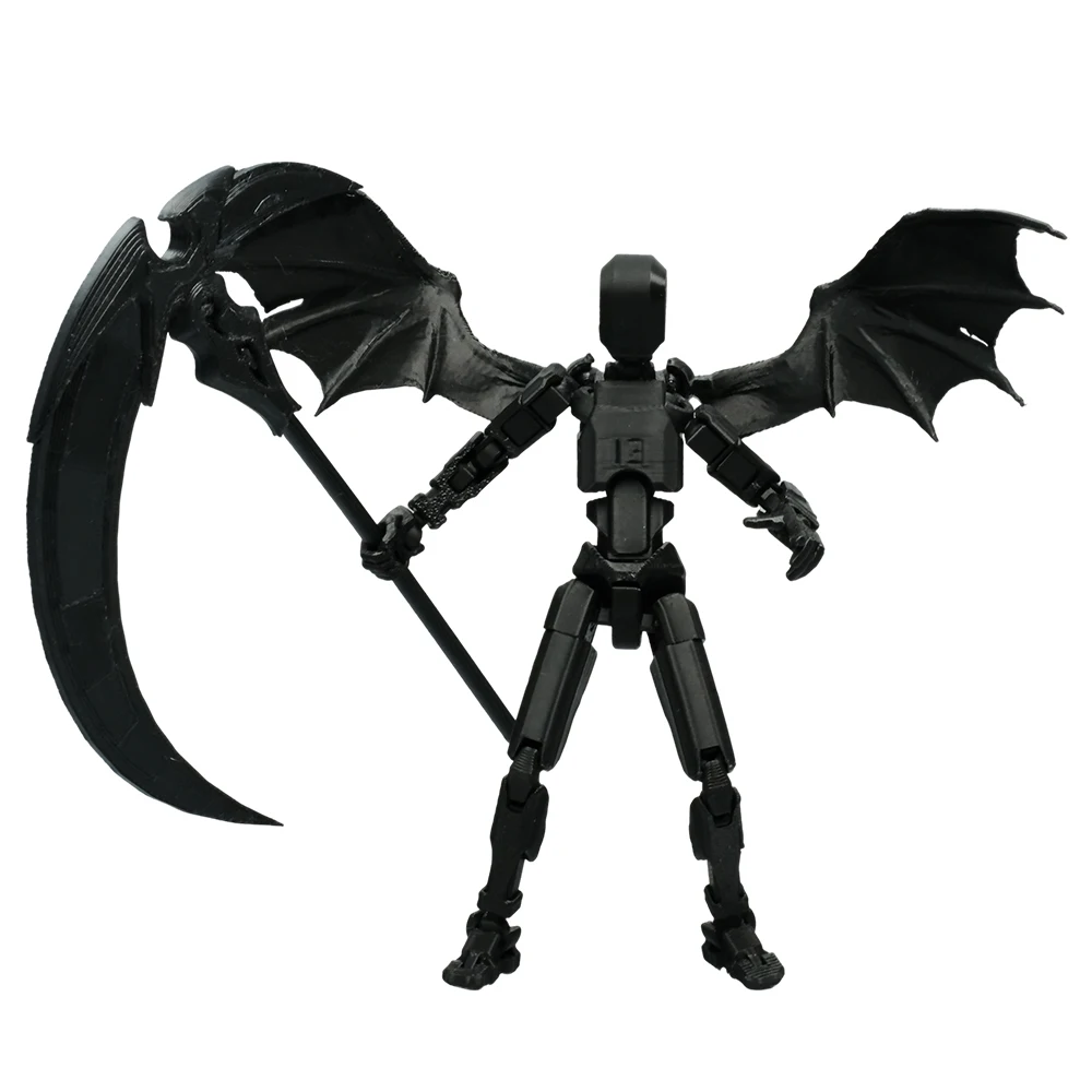 3D Printed Mannequin Dummy 13 Angel Demon Series Action Figures Toys Multi-Jointed Movable Shapeshift Robot Parent-child Games