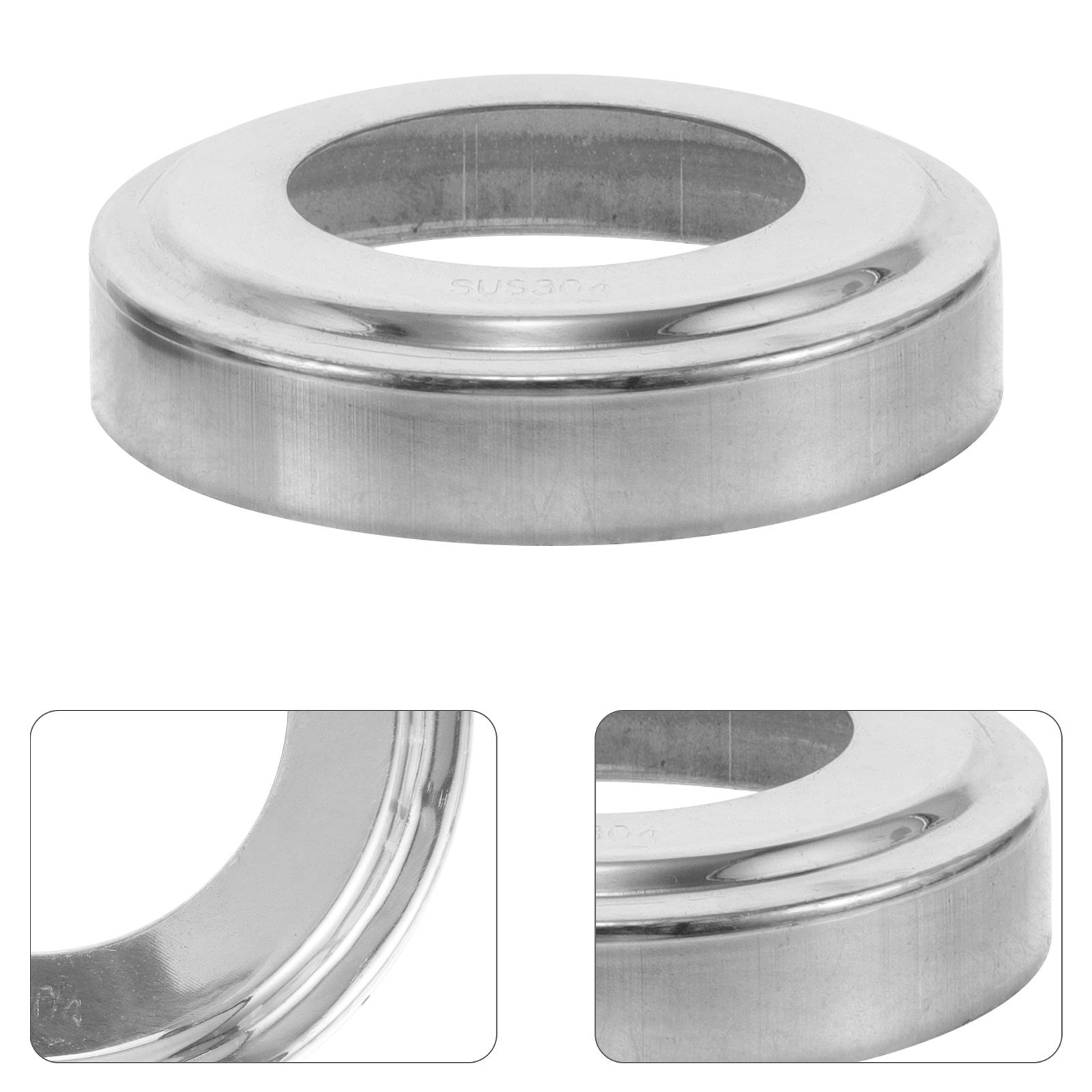 10 pçs corrimão da escada capas decorativas placas de flange divididas piscina escada buraco blindagem piscina corrimão escudo proteção 8.8cm