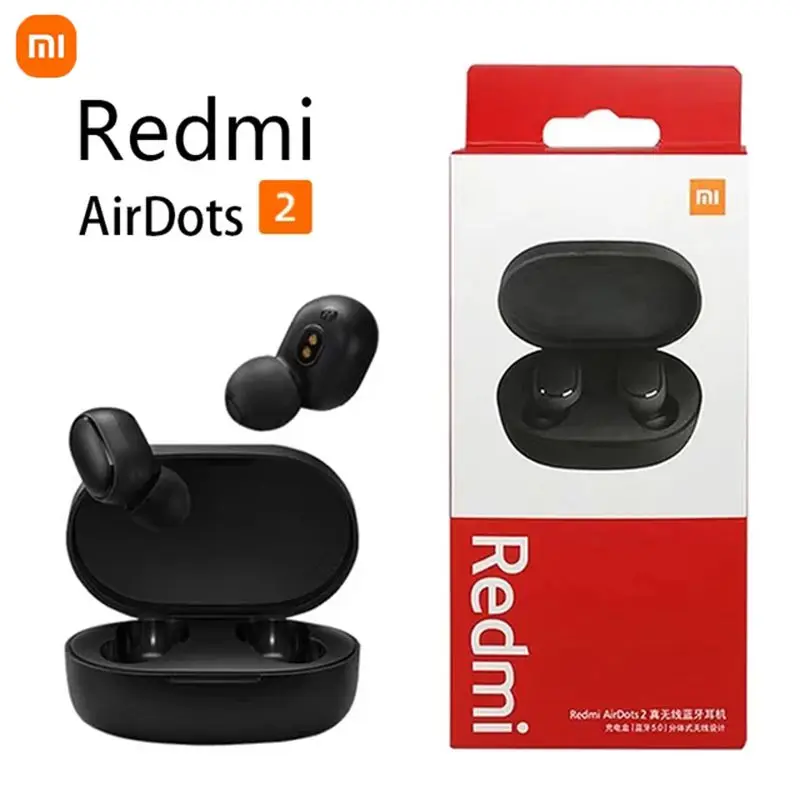 Xiaomi Redmi Airdots 2, cuffie wireless Bluetooth 5.0, auricolari wireless, cuffie stereo vivavoce con microfono