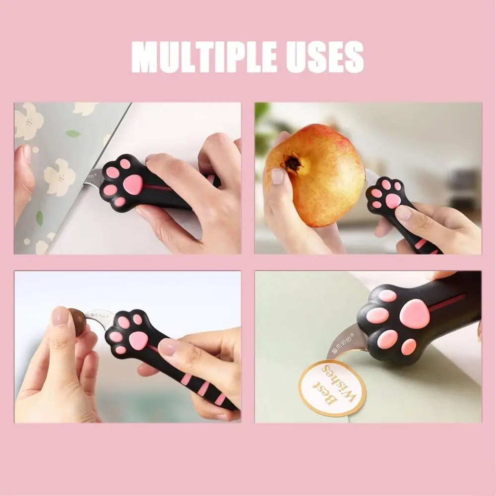 น่ารัก Cat PAW SHARP เครื่องตัดกล่อง Mini แบบพกพา Cat Claw Utility มีดสร้างสรรค์บัญชีมือตกแต่งเครื่องมือตัดกระดาษอุปกรณ์ศิลปะ