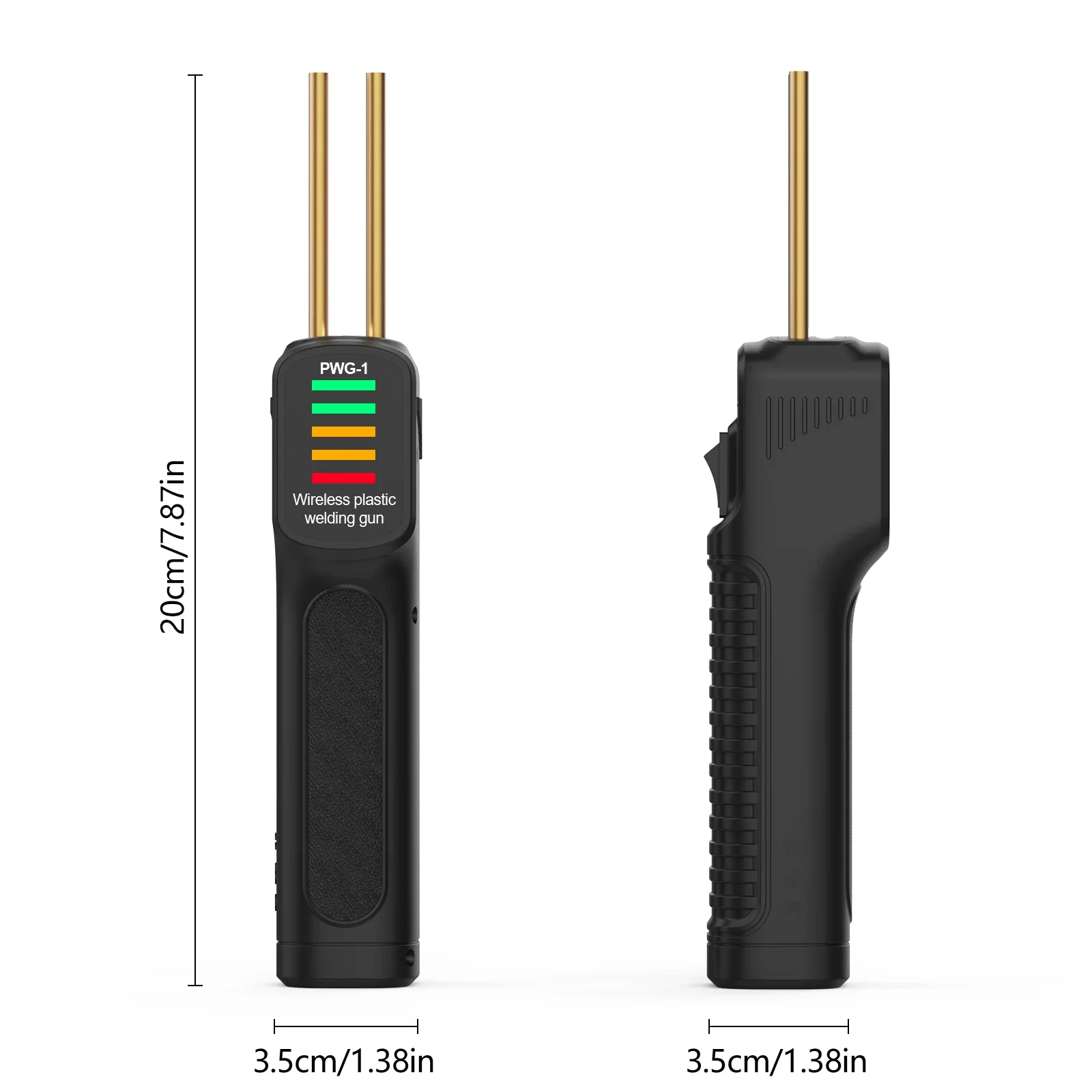 Saldatore di plastica a batteria con batteria da 2500 mAh e cucitrice di calore, ricaricabile tramite USB per paraurti auto/mobili/riparazione di attrezzi da esterno
