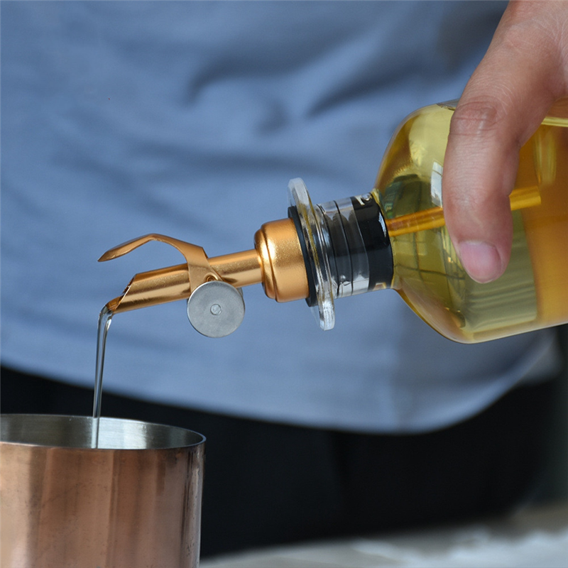 Gewichtete Edelstahl Aus gießer Auto Flip Olivenöl Spender Auslauf Balsamico-Essig Aus gießer 4St