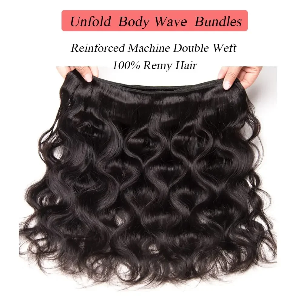 Onda do corpo peruano pacotes com fechamento frontal 4x4 transparente natural virgem extensões de cabelo humano atacado pacotes tecer