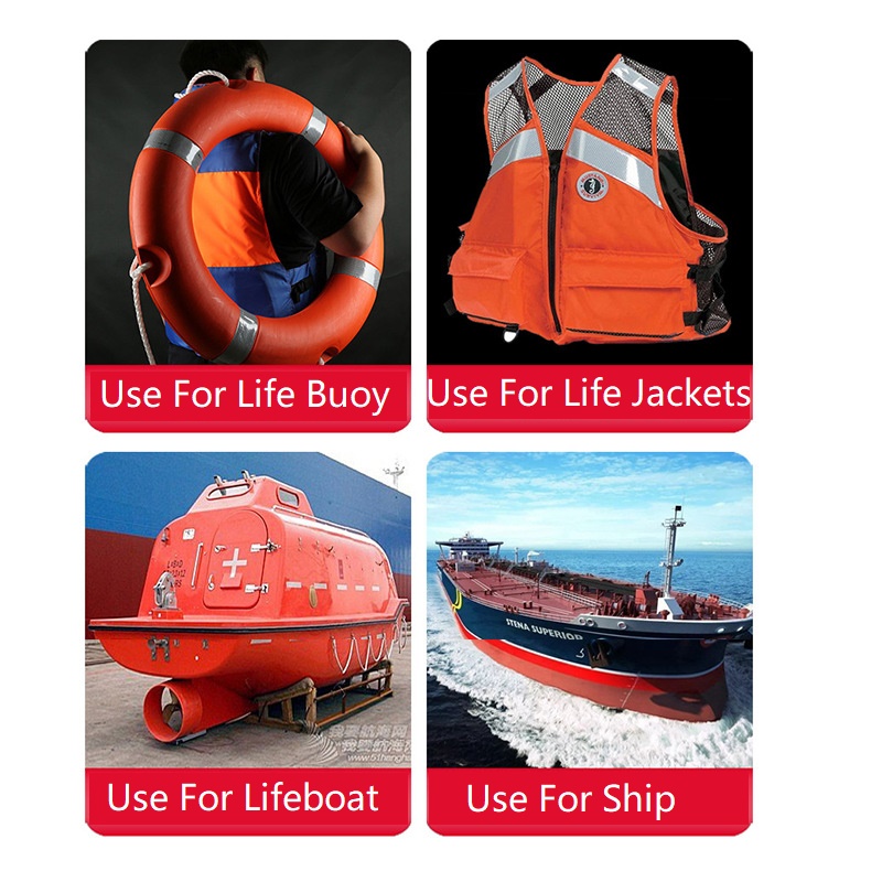 1cm/2.5cm/5cm Maritime Reflective Stickers White Adhesive Tape Reflector Waterproof Conspicuity Warning Film Strip For Boat