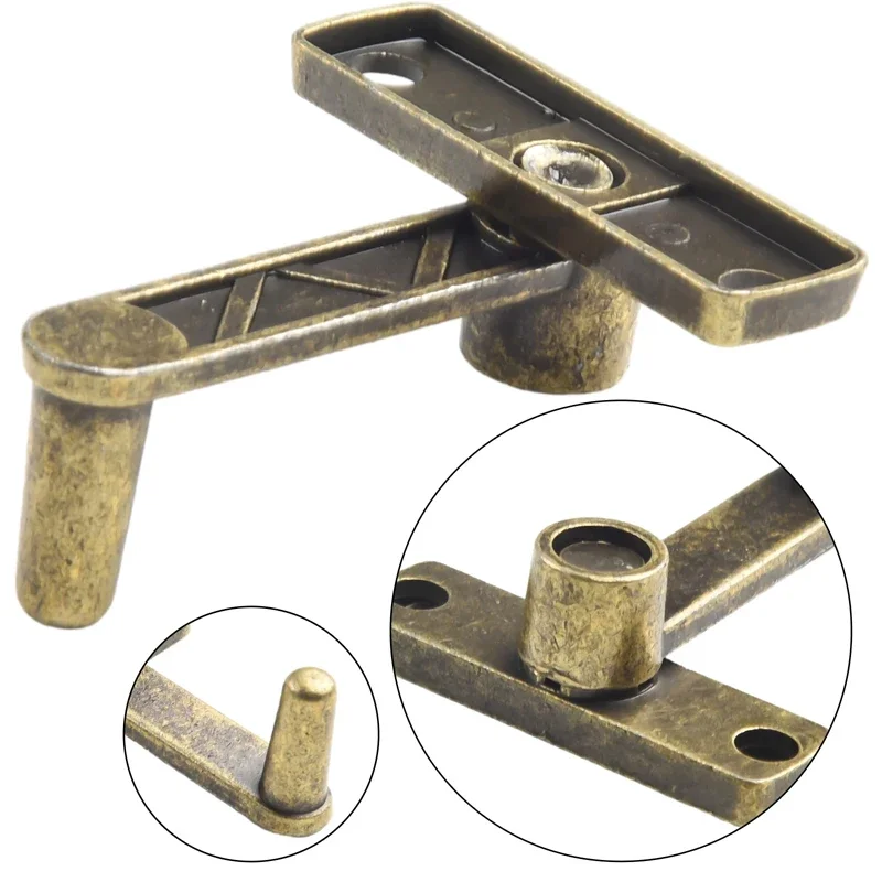 1Set Bronze Sliding Window Door Lock Handle Metal Door Latch Guard Latch Bolt Home Safety Chain Door Home Hardware