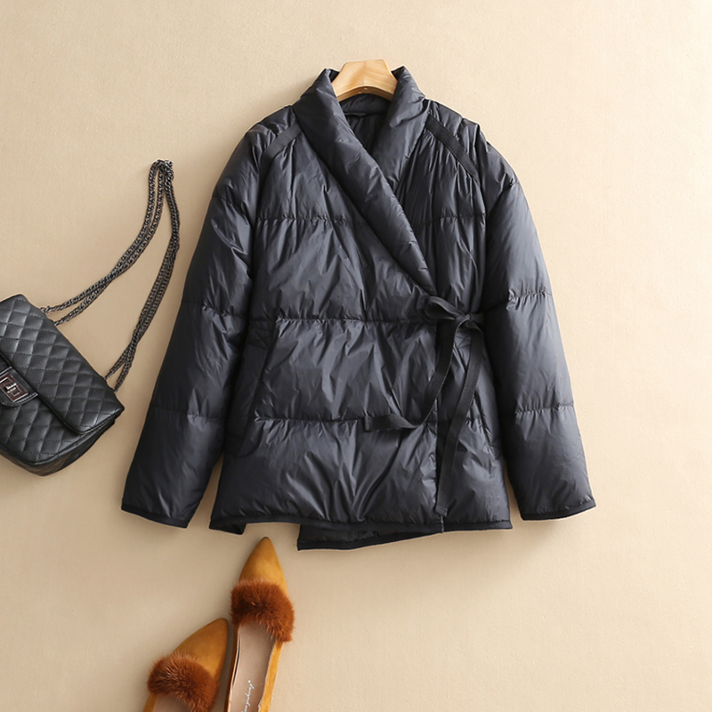 SEDUTMO Lente Oversize Duck Down Jas Vrouwen Vintage Korte Jassen Herfst Mode Slanke Casual Parka ED1618