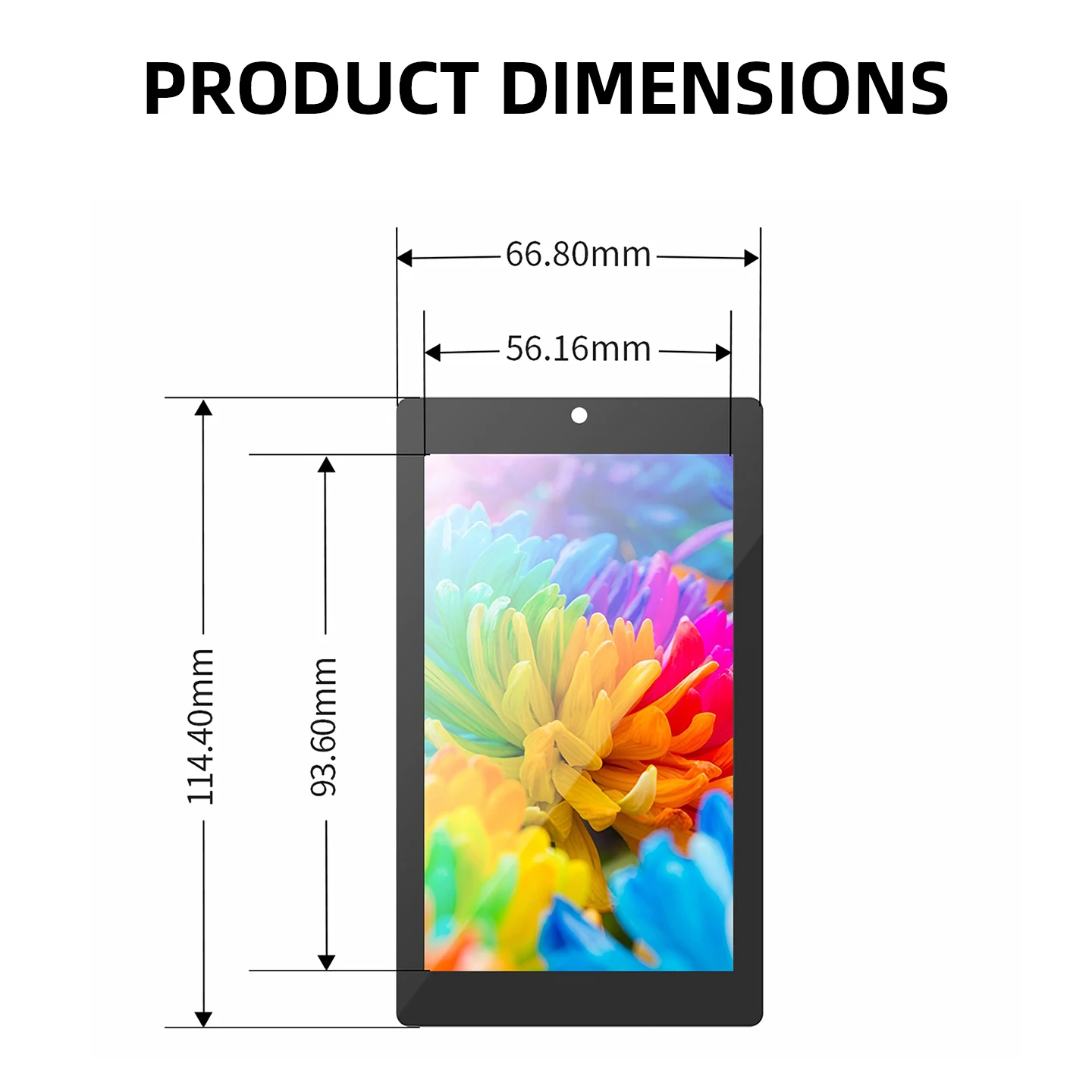 ESP32P4 + ESP32-C6 Entwicklungsboard 4,3 Zoll Display 480*800 IPS Kapazitiver Touchscreen 32 MB PSRAM WiFi 6 Bluetooth 5