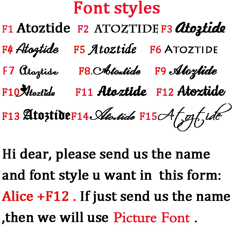 Atoztide LC ส่วนบุคคล CUSTOM ชื่อสร้อยคอจี้สแตนเลส Cuban หนาสําหรับผู้ชายผู้หญิงเครื่องประดับวันเกิดของขวัญ