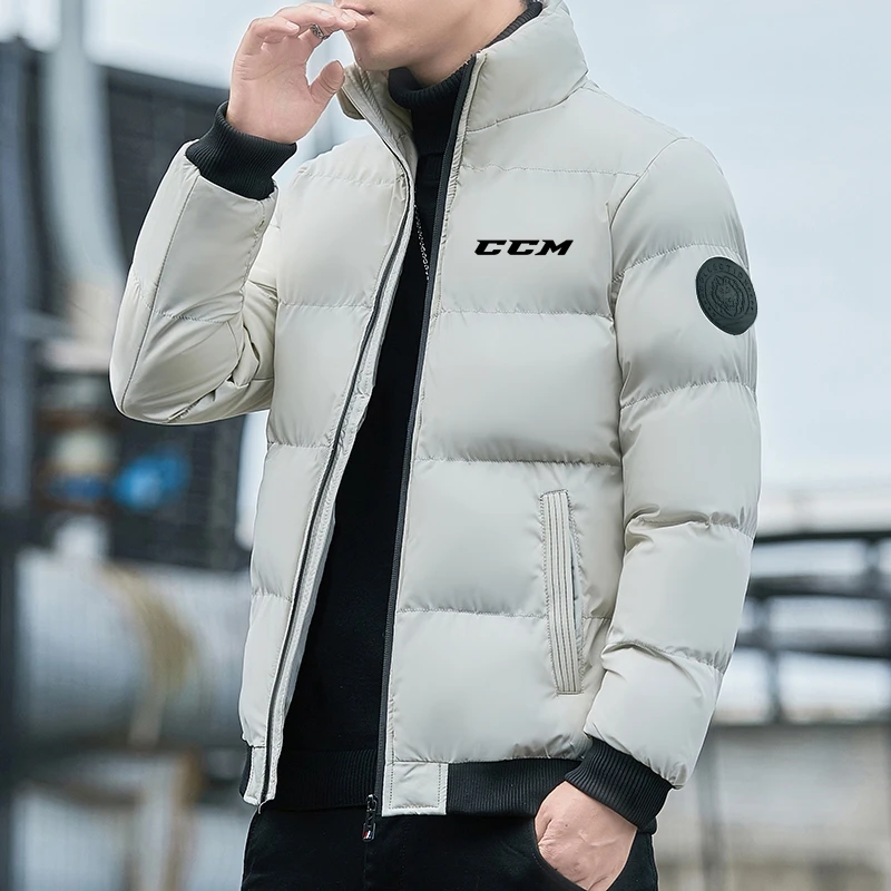 ฤดูหนาวสบายๆแฟชั่นผู้ชายลงหนา CCM ผู้ชายฤดูหนาว Warm Slim Fit หนา Bubble เสื้อลำลอง outerwear