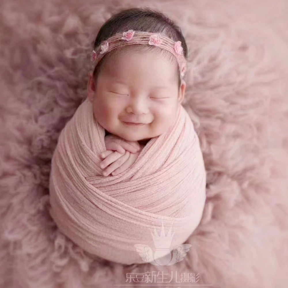 Algodon manta bebe recien nacido fotografía de recién nacido elasticidad manta para bebé Cheeseloth gasas bebe algodon newborn photograpghy props envolvente para bebé atrezzo fotografia bebe Envoltura de pañuelos para