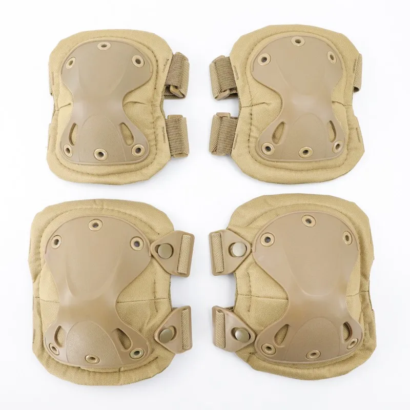 Rodillera táctica de camuflaje Unisex, coderas, Protector de rodilla para hombres y mujeres, deporte al aire libre, trabajo, caza, patinaje, equipo de seguridad, rótula