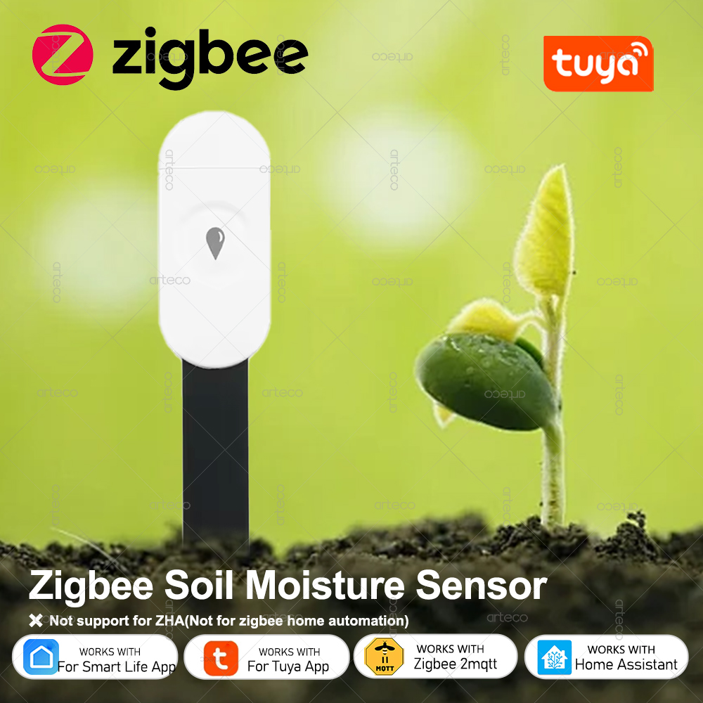 Zigbee датчик влажности почвы, тестер влажности и температуры, сад, домашняя автоматизация, детектор орошения, измерительный прибор, поддержка домашнего помощника
