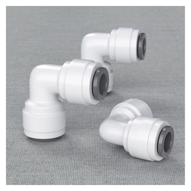 Codo de ángulo recto, accesorio de agua RO, manguera de 1/4 ", Pope, conector de rosca macho hembra de 3/8", filtro, piezas de ósmosis inversa
