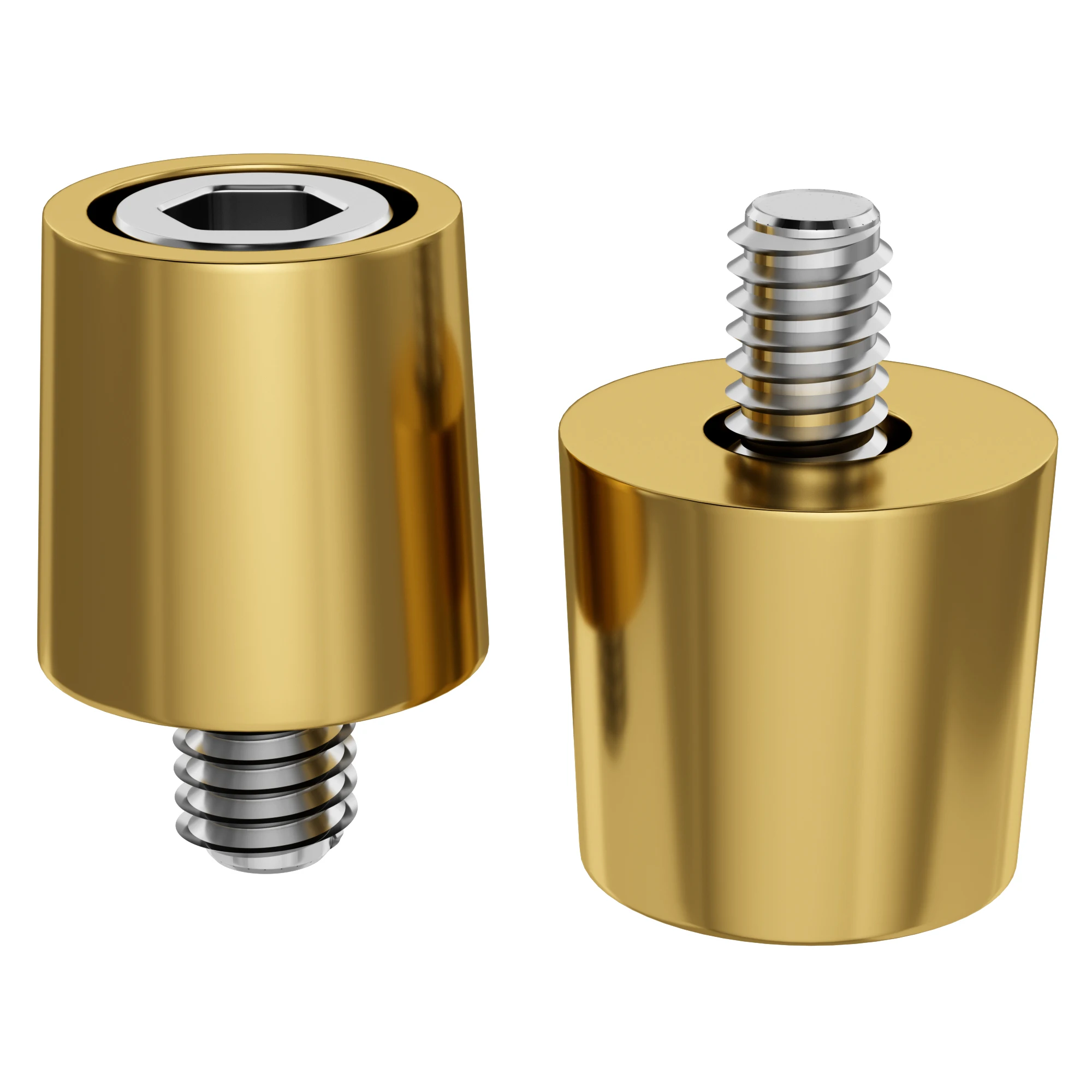1 Paar M8 Messing Batteriepol-Adapter M8 Batterieklemmenanschluss Messing positive oder negative Batteriekabelklemmen für Auto