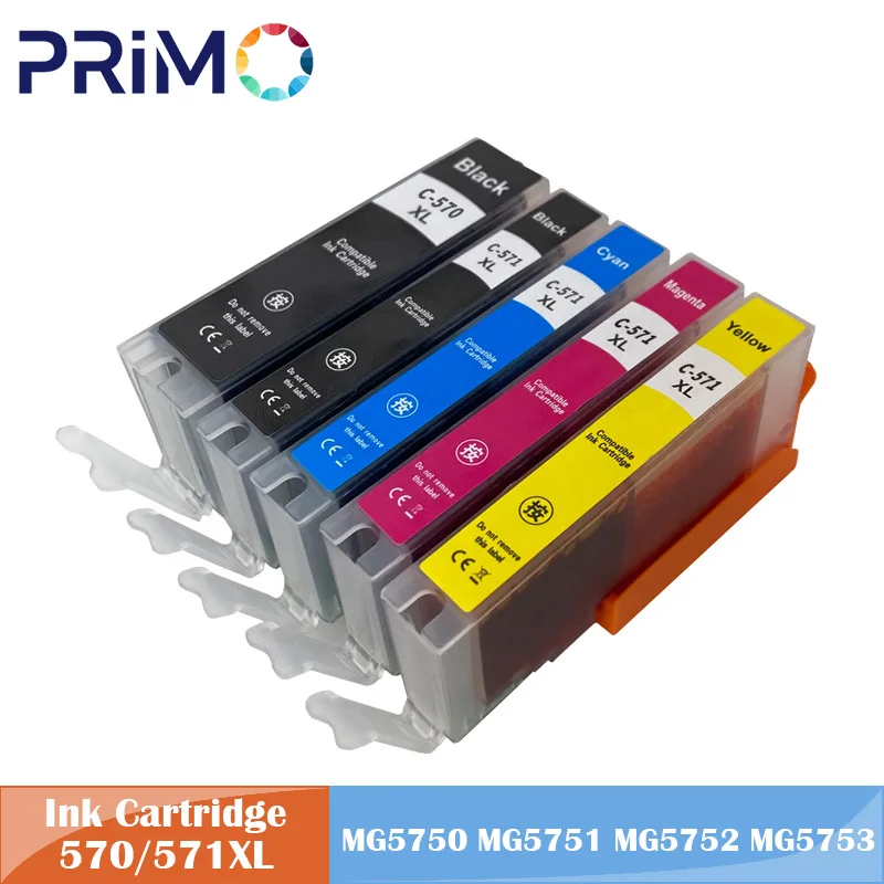 PGI-570 CLI-571 PGI570 570XL Совместимый картридж для Canon Pixma MG5750 MG5751 MG5752 MG5753 MG6850 TS5050 TS5051 TS5052