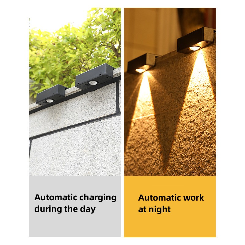 LED-Solarlampe, superhell, Solar-Gartenleuchten, wasserdicht, für den Außenbereich, Treppen, Balkon, Straße, dekorative Beleuchtung