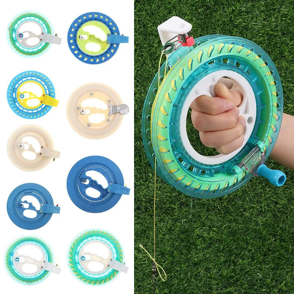 Creative Twisted String Line Fying Kites Kite Reel String Flying Handle Tool Winder Fire Wheel