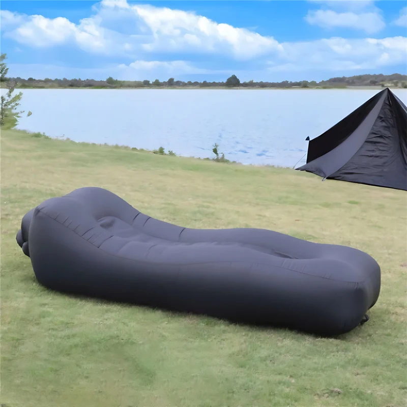 High Quality Non-rollover Large Size Inflatable Sofa Inflatable Bed Blow Up Bed for Outdoor Camping Beach Pool Home