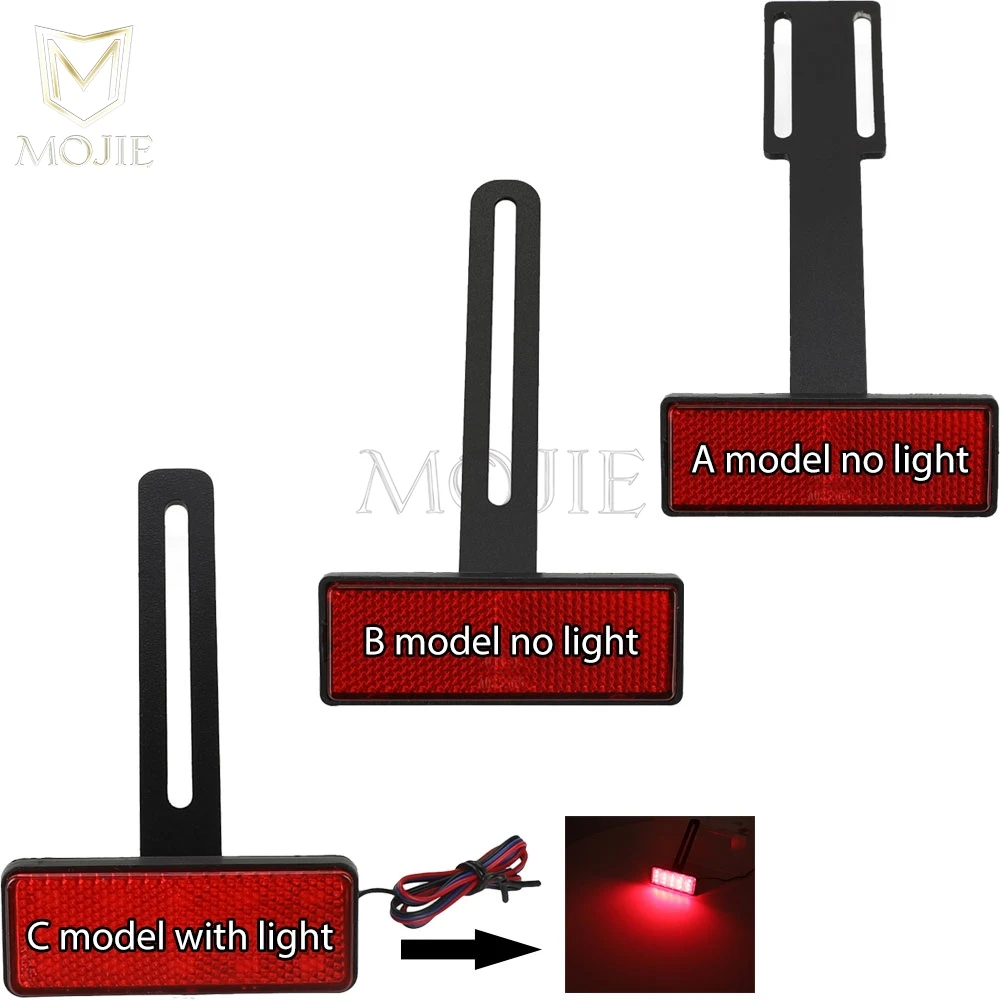 Para Honda CBR125R CBR125RR CBR150R CBR250 CBR250R CBR250RR CBR300R CBR300RR soporte para matrícula de motocicleta Reflector trasero extensible