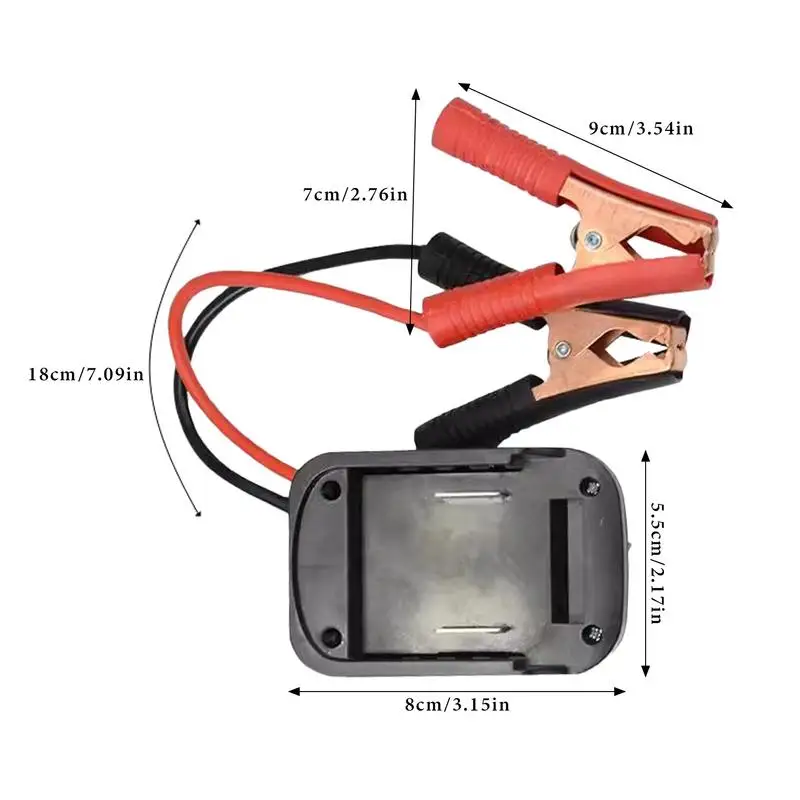Igniter Jump Starter forMakita Lithium Battery Booster Cable Adapter 2 USB Electric Wrench/Hammer Car Emergency Start Power