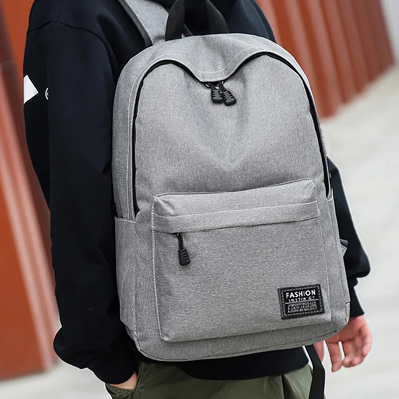 Mochila minimalista de moda para hombre, mochila versátil de gran capacidad, bolsa de viaje para ordenador para estudiantes escolares, mochila Unisex lavable