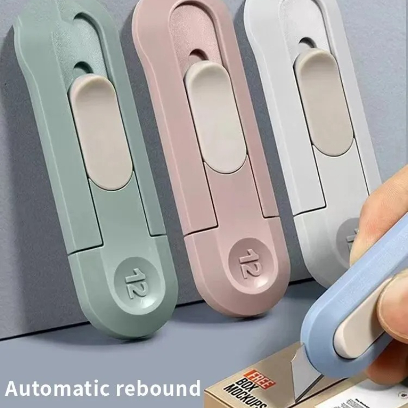 1pc mini caixa de corte de papel opner portátil pequena faca de corte de papel de parede faca papelaria unboxing