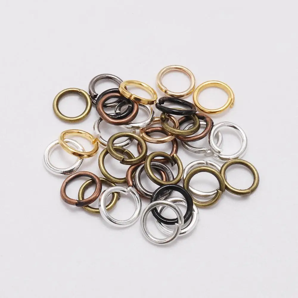 200pcs/lot 4-8mm Jump Rings Split Rings Connectors For Diy Jewelry Finding Making Accessories Wholesale Supplies