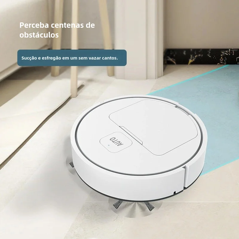 2024 novo aspirador de pó robótico totalmente automático inteligente baixo ruído varredor de chão coletor de poeira limpador de carpetes preto ou branco