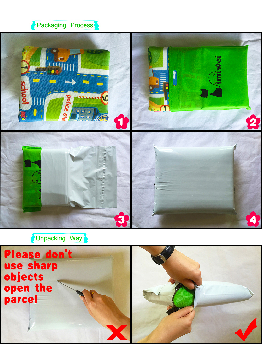 เมืองขนาดใหญ่การจราจรรถ Mat Play พรมเด็กพัฒนาเด็ก Crawling Mat เล่นเกมของเล่นเด็ก Mat Playmat ปริศนา