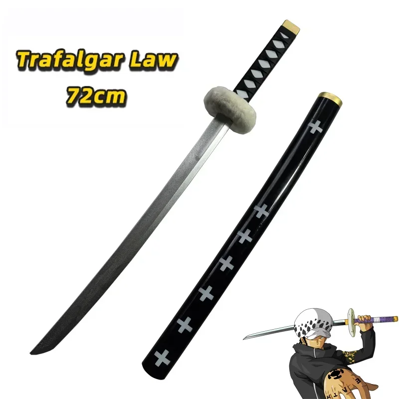 72cm anime cosplay roronoa zoro katana espada pu wado ichimonji espada role play aki mizu samurai arma festa brinquedo espada