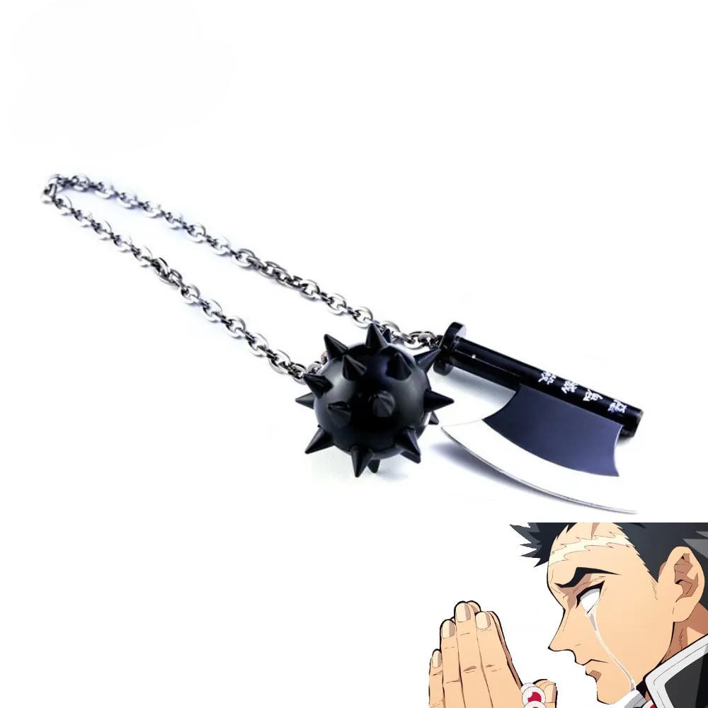 New 40cm Demo Slaye Sword The Stone Hashira Gyomei Himejima Nichirin Blade Anime Peripheral Keychain Collection Display Toys