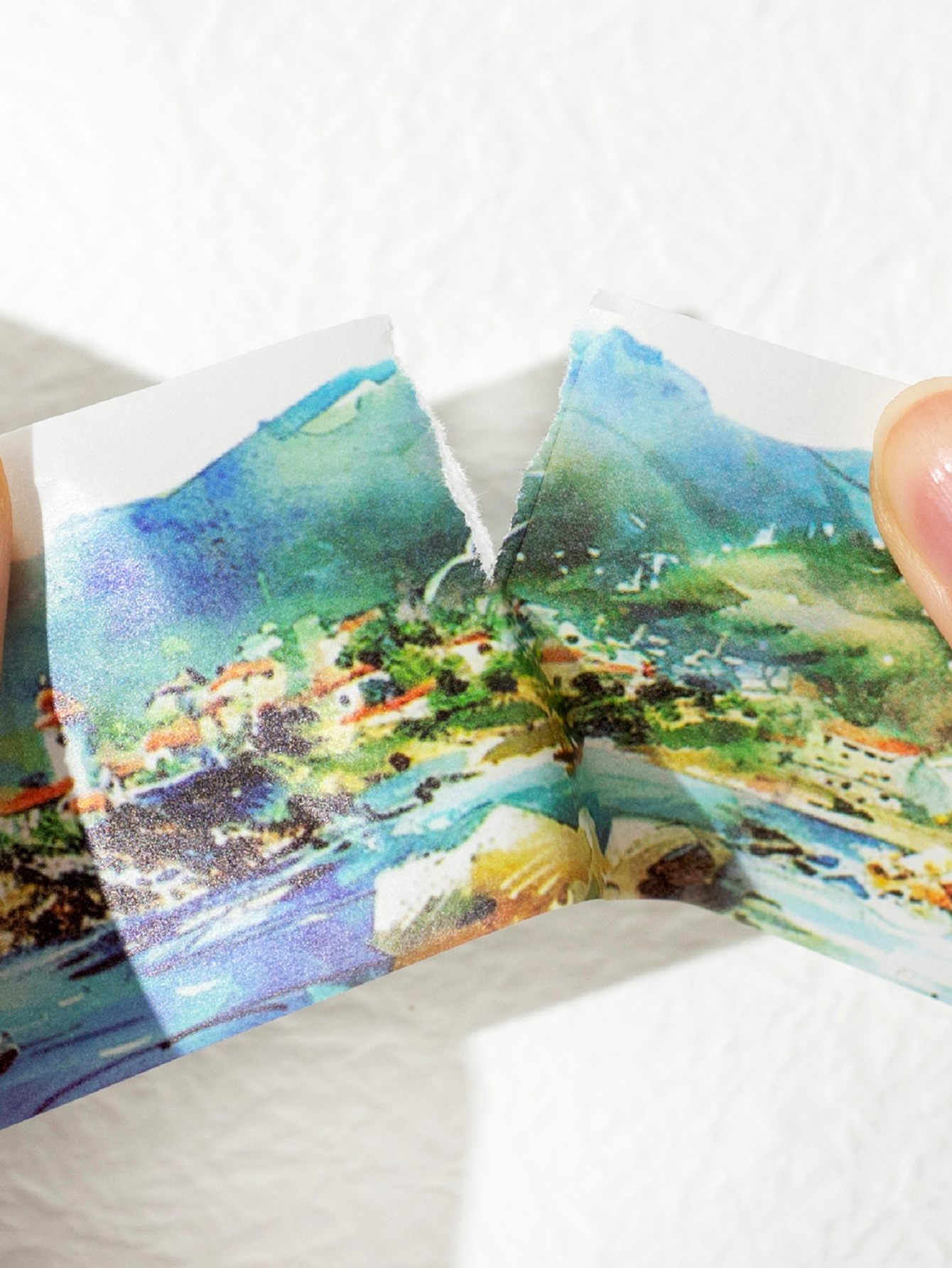 마스킹 테이프 6 스타일 사계절 조경 필름 커팅 테이프 핸드북 DIY 스크랩북 및 일기 장식 필름 커팅 테이프