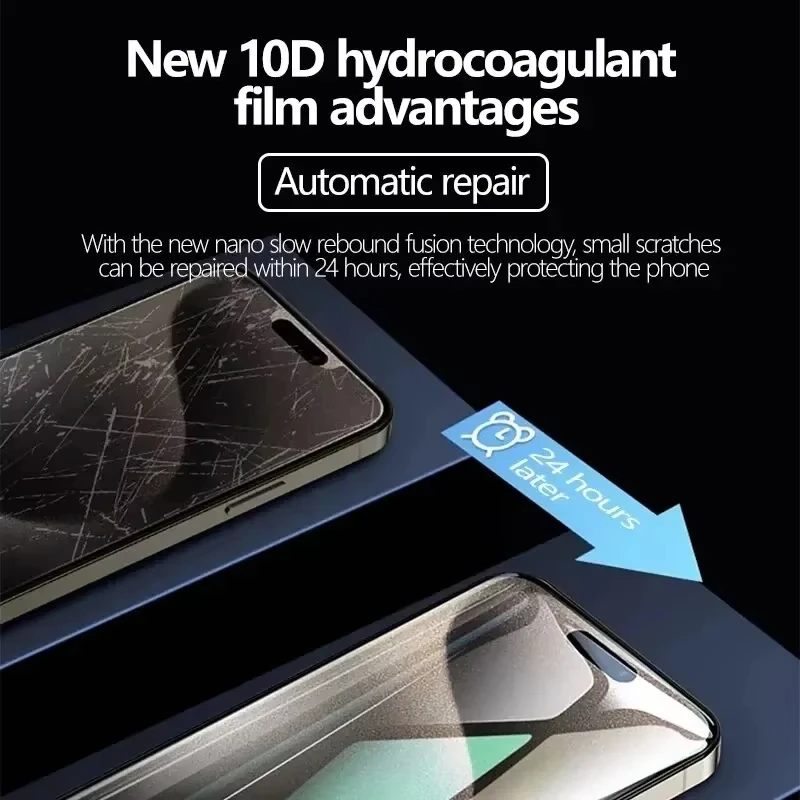 Pellicola idrogel a copertura totale 1-4 pezzi per iPhone 13 12 11 14 16 15 Pro Max pellicola salvaschermo per iPhone 12 Mini XR XS MAX 7 8 Plus SE