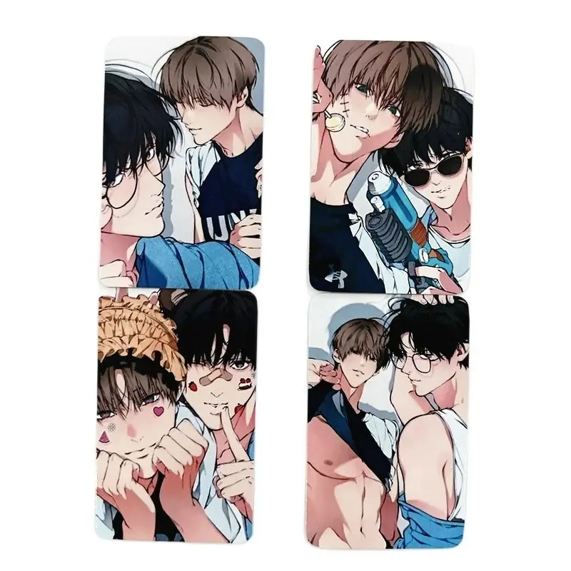 4 ชิ้น/เซ็ตเกาหลีมังงะการ์ด Lomo Baek Cirrus, Yeon Skylar ตัวการ์ตูน 3 นิ้ว Photocards แฟนของขวัญ
