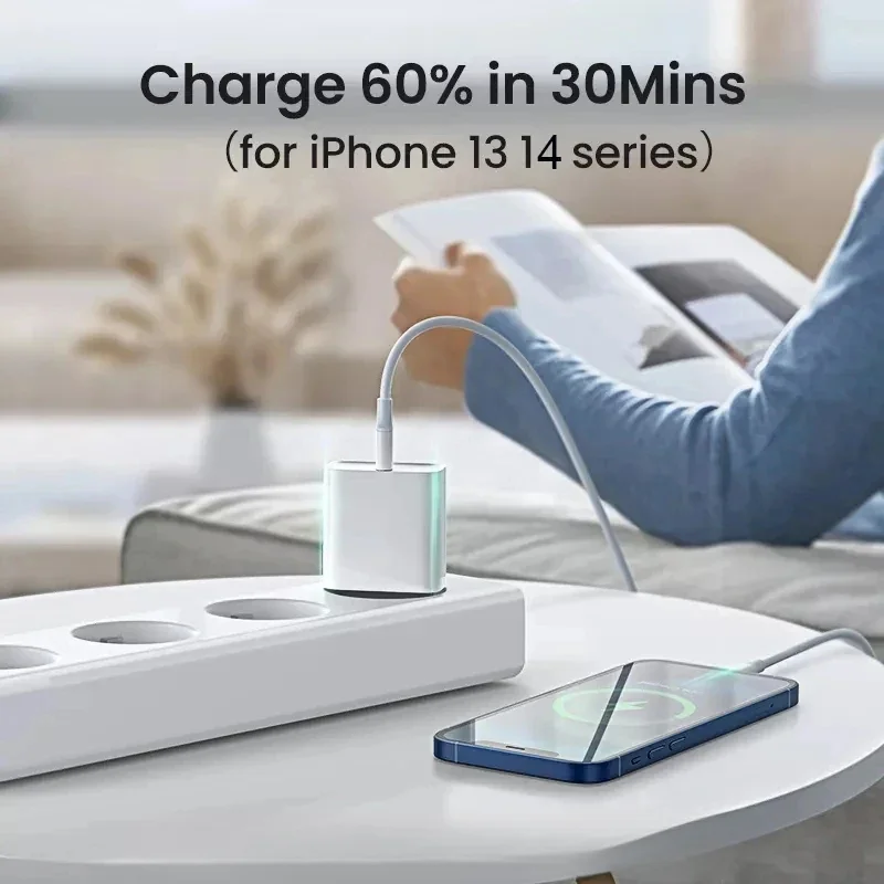 Cavo USB di ricarica rapida da 20 W per iPhone 7 8 14 Plus X XR XS 11 12 13 Pro Max Cavo di ricarica rapida Cavo USB C PD da 30 W 1 m 1,5 m 2 m 3 m