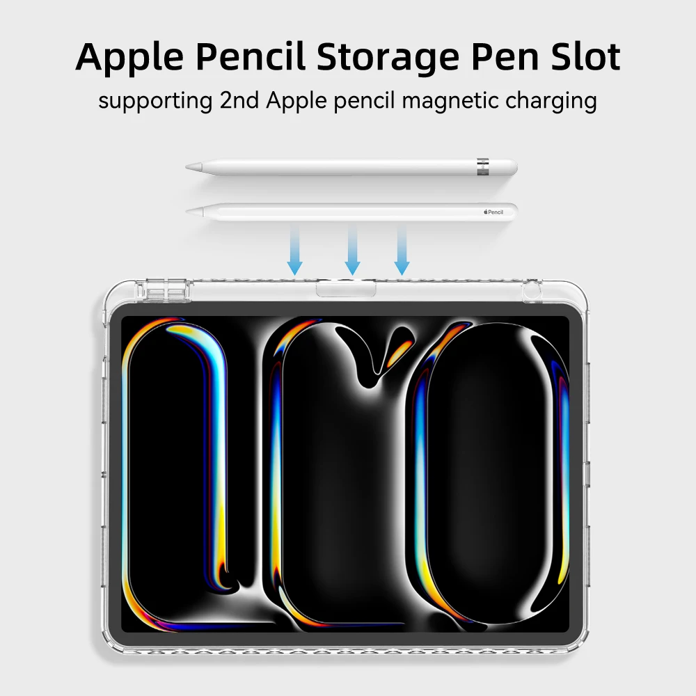 For iPad Air 5 Case 2024 Air 6 11 iPad Pro 11 12.9 13 10 Gen 10.2 9th 8th 7th 9.7 6th 5th Mini 7 6 Smart case with pen Holder