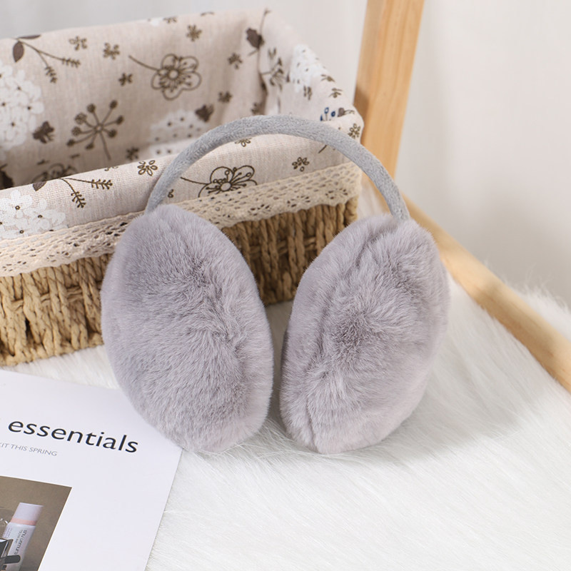 Earmuffs macios de caxemira para mulheres e meninas, regalos quentes, Earmuffs macios, forma de hambúrguer, fone de ouvido para crianças, inverno