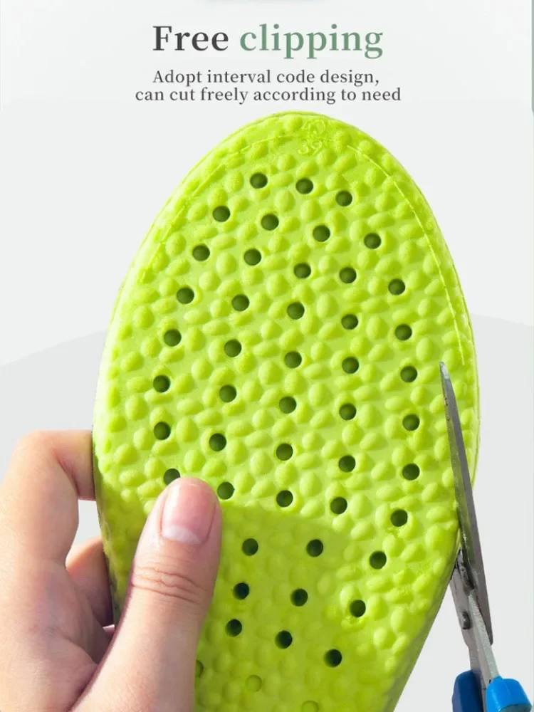6 pieces Sports Running Insole for Shoes Soft Shock-Absorbing Arch Support Plantar Fasciitis Template Insoles for Feet Shoe Sole