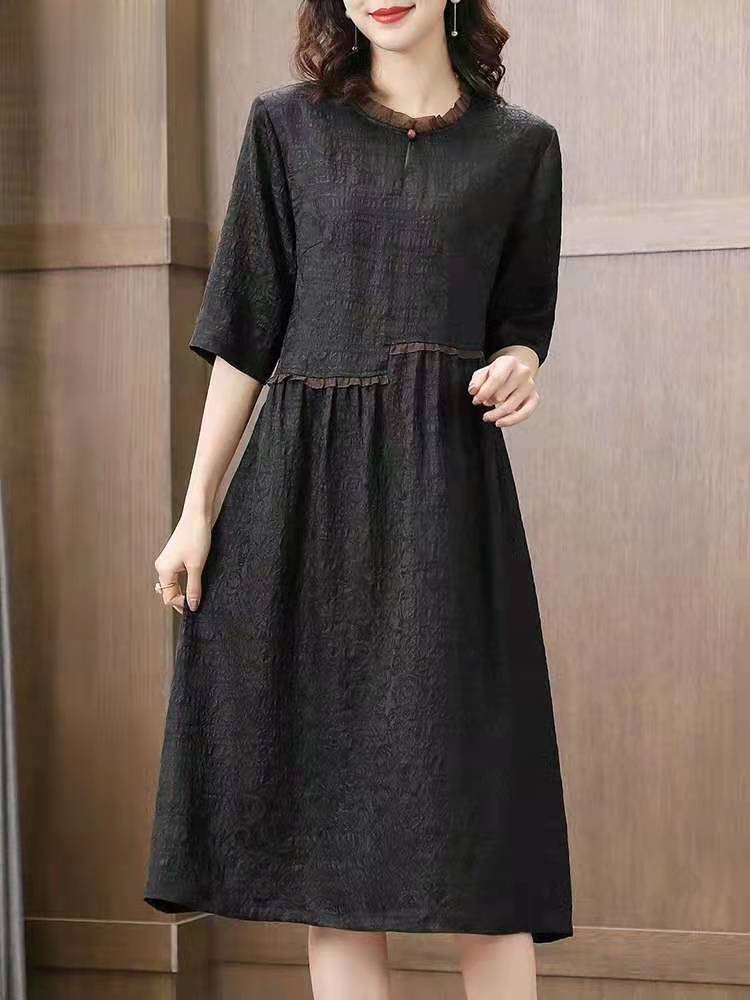 Modelo de Vestido de Seda Pesada C09 para Mulheres, Amostra Real, Corte Personalizado, Diaama de Vestuário, Modelo de Pape...